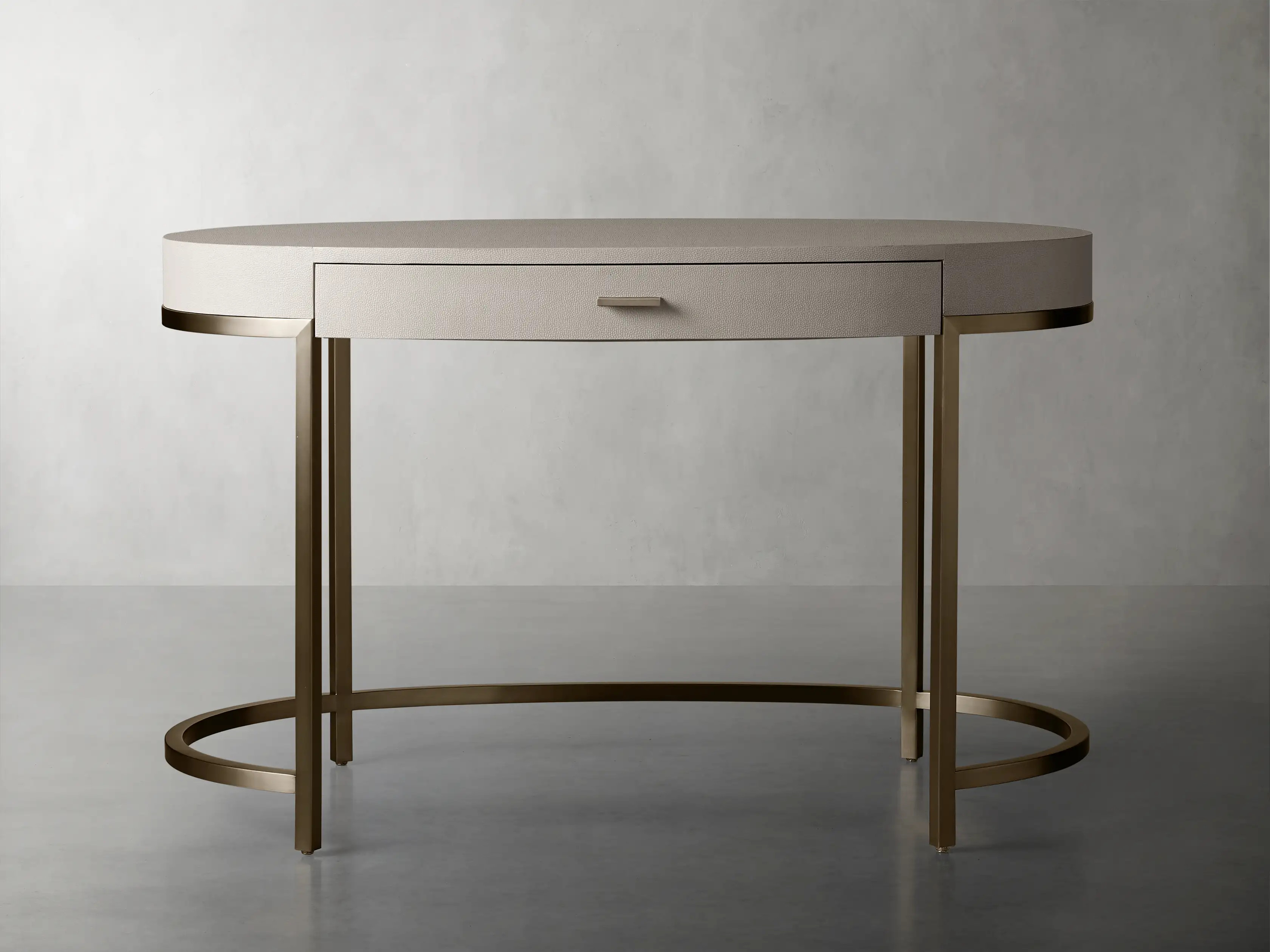 Malone Oval Writing Desk | Arhaus