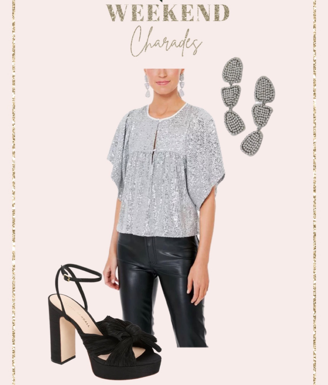 Sequin top and platform heels. Get up to 30% off today only with code: CYBER

#LTKunder100 #LTKHoliday #LTKSeasonal