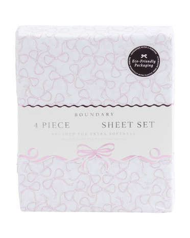 Blanche Bows Sheet Set | TJ Maxx