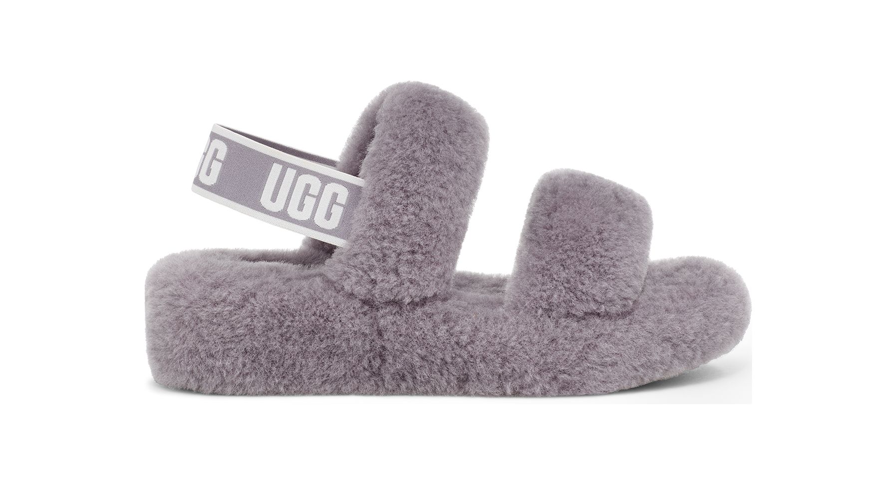 UGG Women's Oh Yeah Sheepskin Slippers in Soft Amethyst, Size 5 | UGG (US)