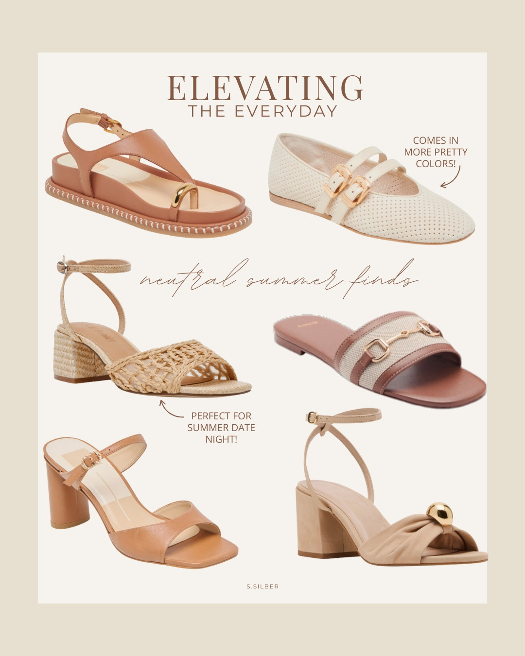 Save the flip-flops for the beach and elevate your summer style with these new neutral finds from Nordstrom!

date night, summer sandals, running errands, workwear, dressy, casual, Stefana Silber 

 #LTKSummerEdit #LTKSeasonal #LTKOver40
