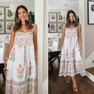 Juliet Dunn Fuchsia Poppy Midi Dress Small  | eBay | eBay US
