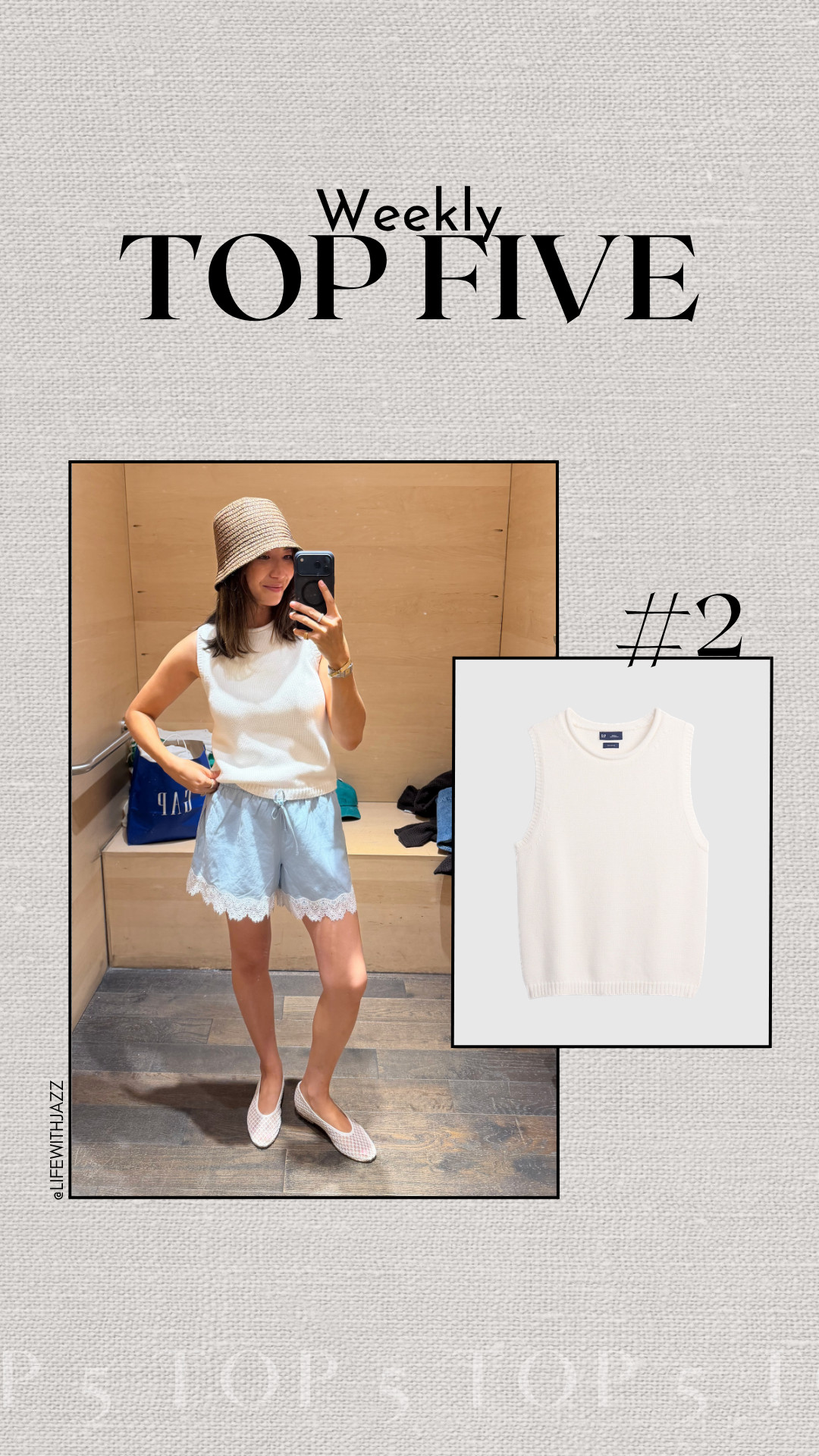 #2 bestseller this week: gap sweater tank 

wearing small

100% cotton, love the quality

few sizes left in two other colors 

 #LTKootd