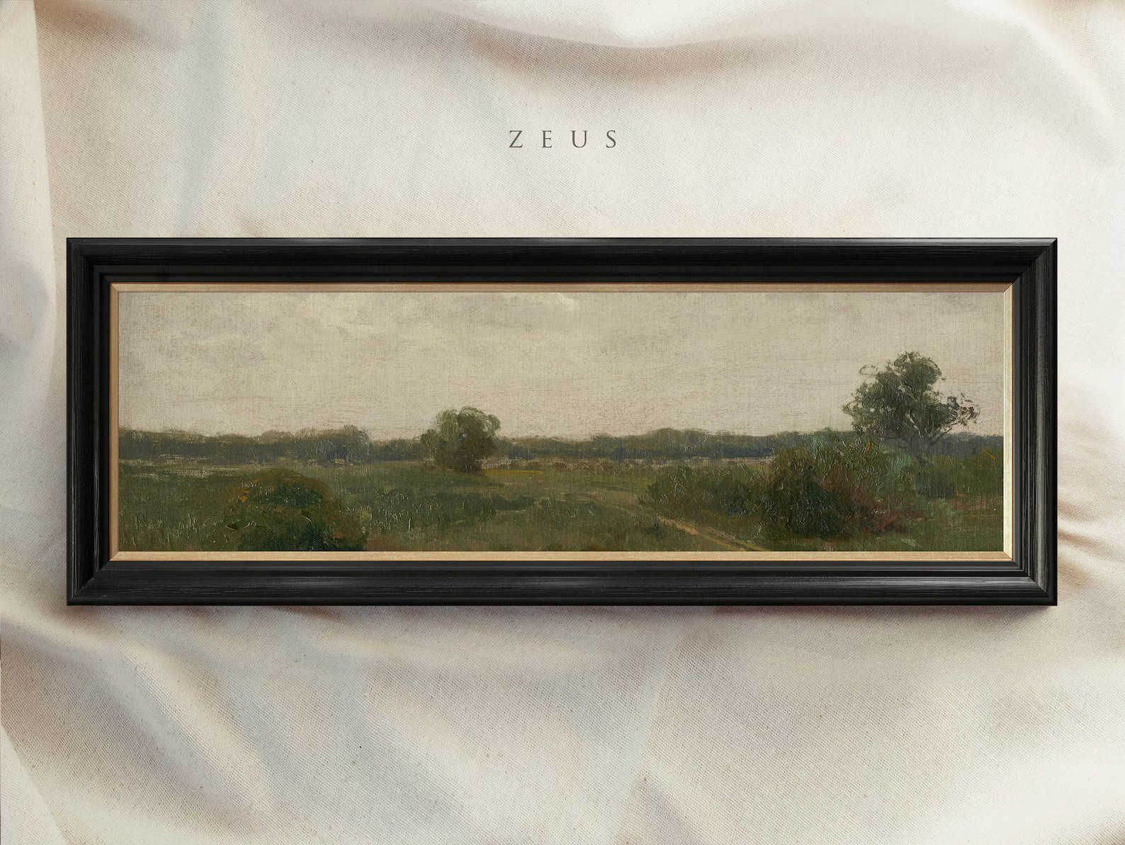 Panoramic Vintage Framed Wall Art, 10x30 Inch, 8x24 Inch, 12x36 Inch, Wide Landscape Painting, An... | Etsy (US)