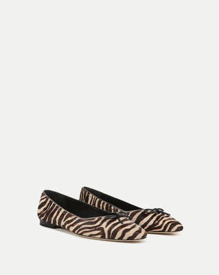 Cailey Calf Hair Ballet Flat | Veronica Beard