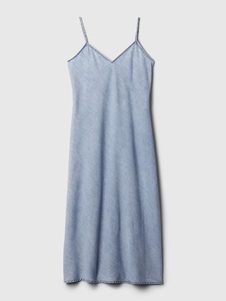 Denim Midi Slip Dress | Gap (US)