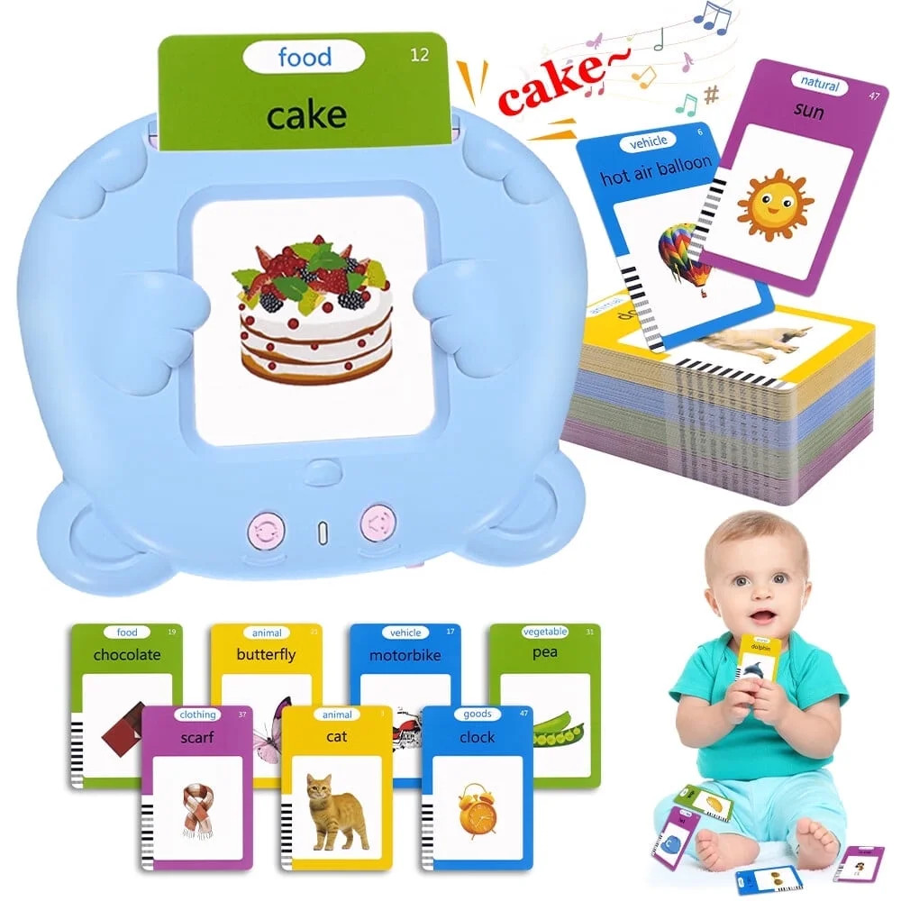 MAGOTAN Bear Talking Flash Cards Toddler Toys 112 Cards 224 Sides Learning Toys for 1-6 Years Old... | Walmart (US)