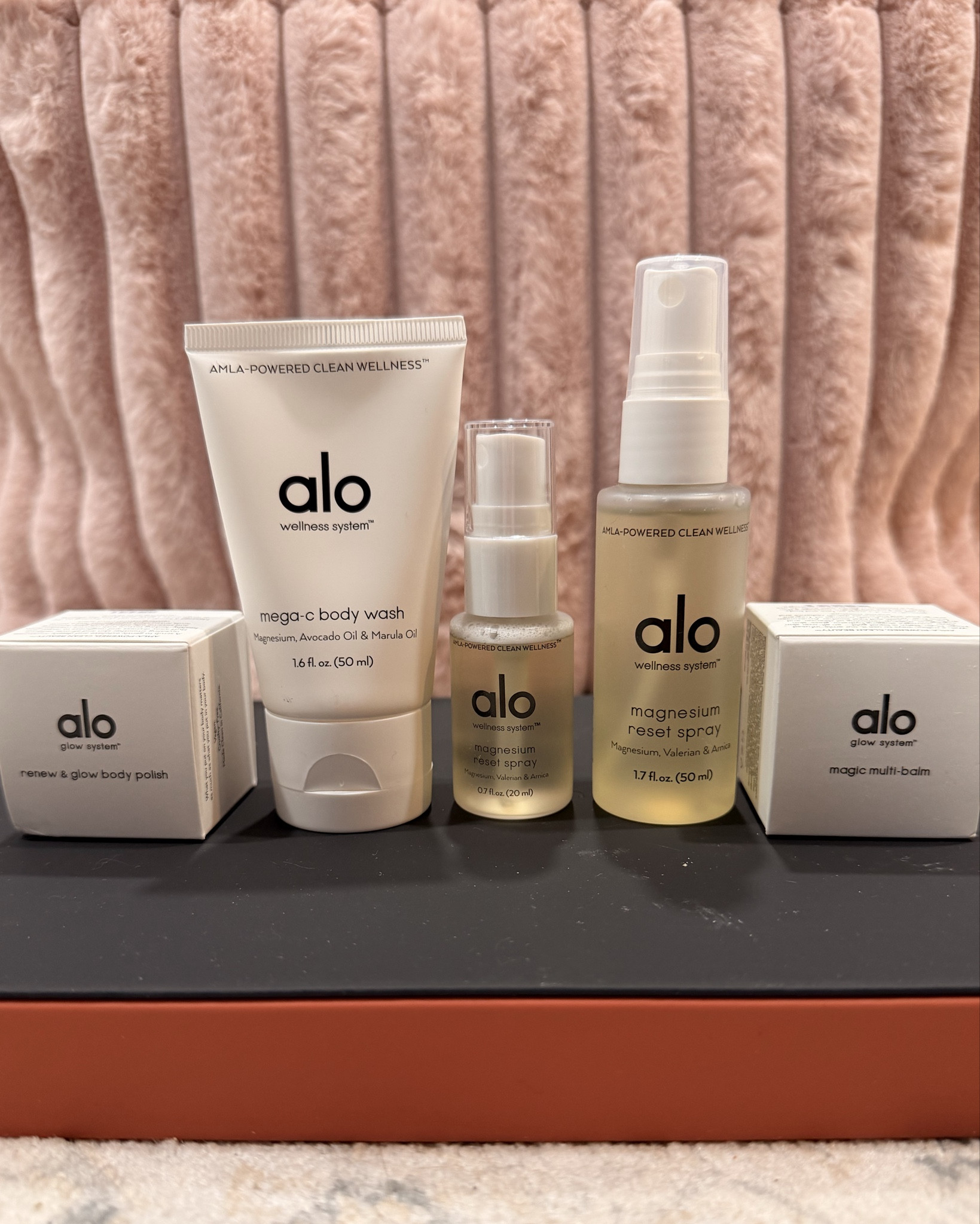 Have you ever tried the Alo wellness line? 

They have face wash, face lotion, body lotion, magnesium spray, deodorant, candles, essential oils, bath soak and so much more! 

This is my “Discovery set” to try all of the options out without committing to the full size products. Totally worth it!!

I linked them below! ⬇️ 

#LTKActive #LTKgrwm #LTKfitnessgoals
