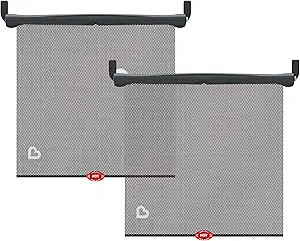 Munchkin Brica Sun Safety Car Window Shade with Heat Alert, Helps Block UVA/UVB Rays, 2 Pack, Bla... | Amazon (US)