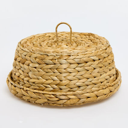 Natural Water Hyacinth Food Cover 16x36cm | TK Maxx