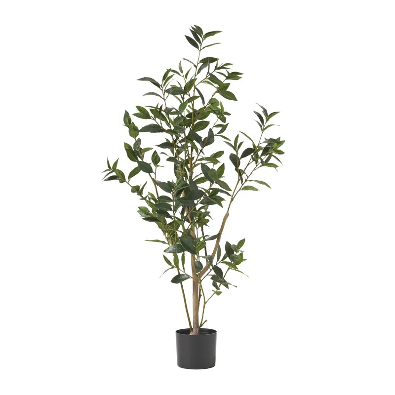 43" Artificial Laurel Tree in Pot | Wayfair North America