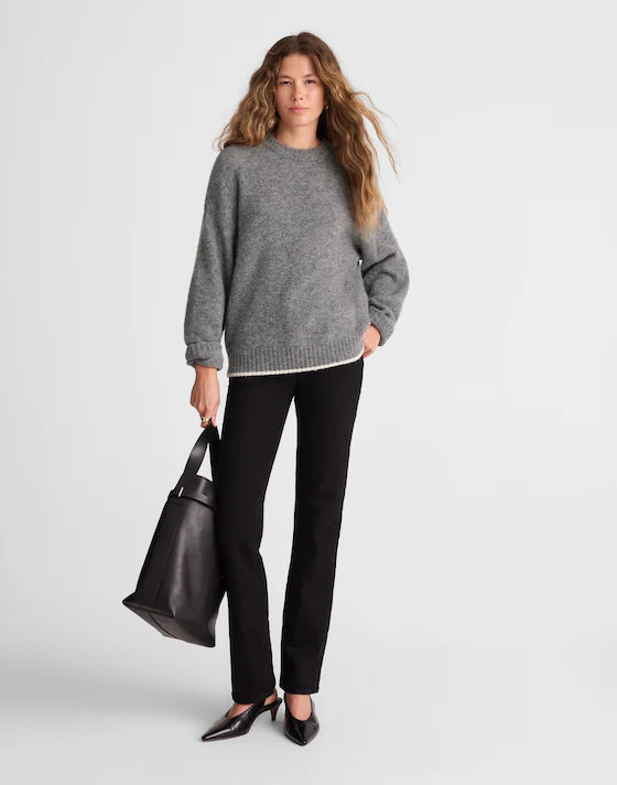 CloudSoft Drop-Shoulder Crewneck Sweater | Madewell