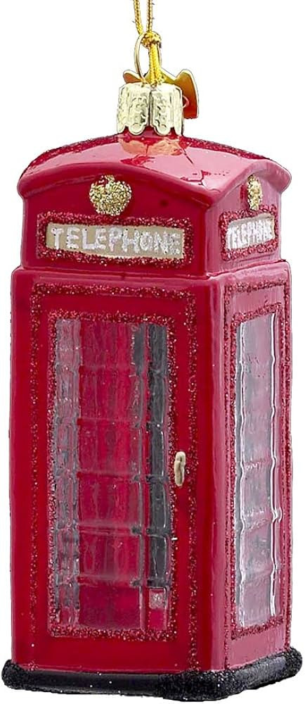 Noble Gems Kurt Adler 4-Inch Glass British Phone Booth Ornament for Christmas | Amazon (US)