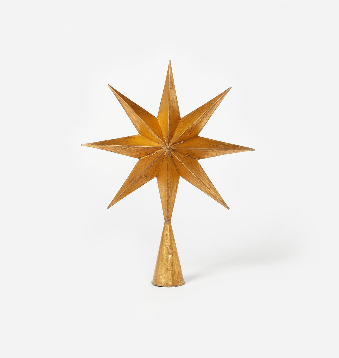 Gold Dimensional Starburst Tree Topper | Amber Interiors