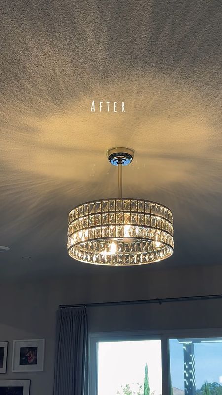My fan got a glow up! Loving this new fandalier. It gives chandelier vibes and throws so much light, but still has a mini fan that circulates air when needed. I still love my old fan,  so we moved it into the loft. Win win  

#LTKHome