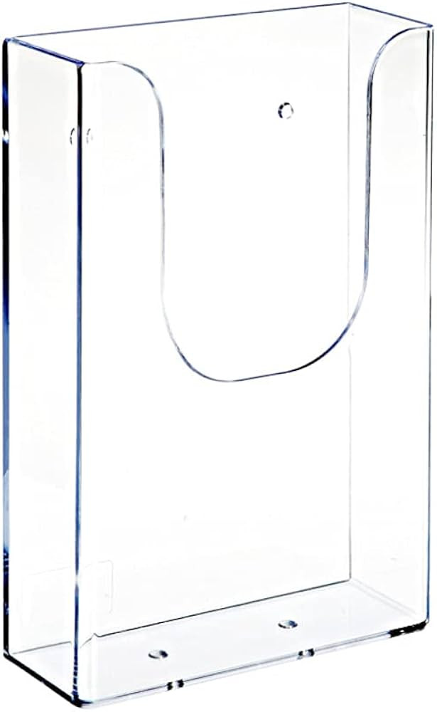 Brochure Holder Wall Mount, Clear Literature Holder | Amazon (US)