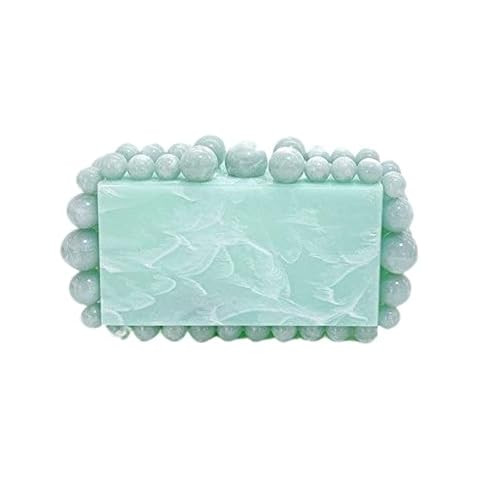 CUXVA Acrylic Evening Clutch Bag for Women Glitter Marble Purse Handbag for Wedding Cocktail Part... | Amazon (US)