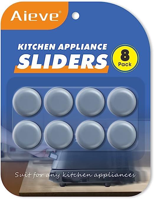 AIEVE Appliance Slider, 8Pcs Adhesive Magic Teflon Self Stick Slider for Most Countertop Small Ki... | Amazon (US)