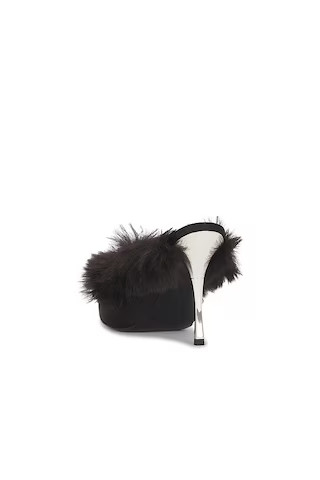 Satin Mule in Black | Revolve Clothing (Global)