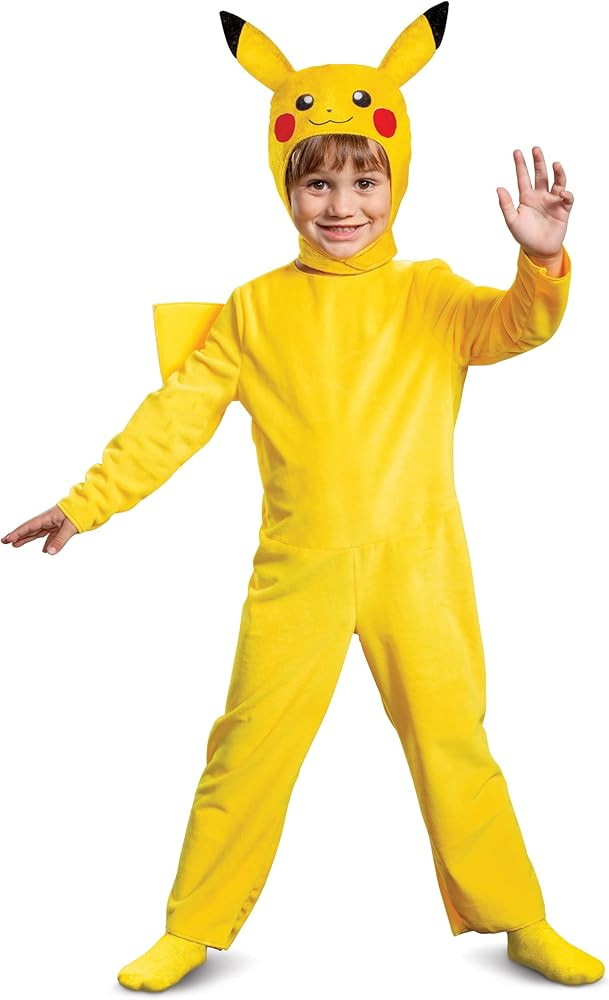 Disguise Pokemon Pikachu Costume Child Pikachu Cosplay Outfit & Headpiece Kids Pokemon Cosplay | Amazon (US)