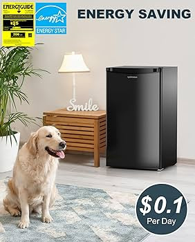 Upstreman 3.2 Cu.Ft Mini Fridge with Freezer, Single Door Mini Fridge, Dorm Fridge, Adjustable Th... | Amazon (US)