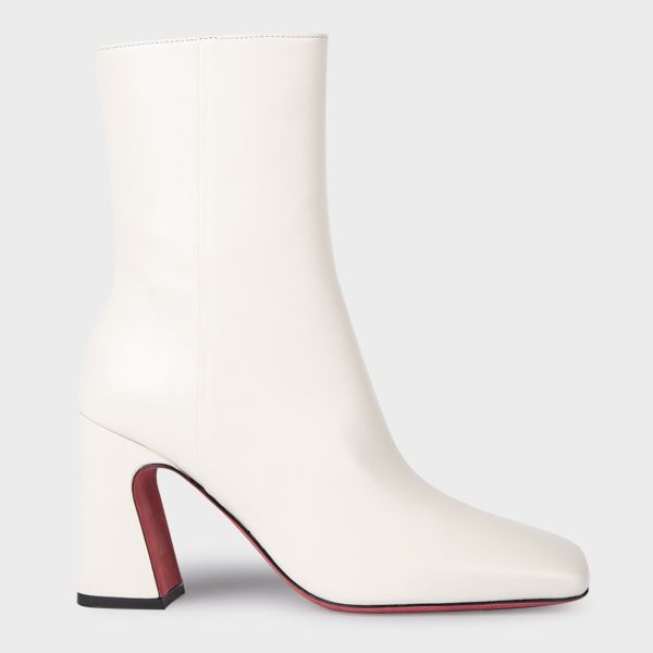 Women's Leather Off-White 'Agnes' Ankle Boots | Paul Smith (Global)
