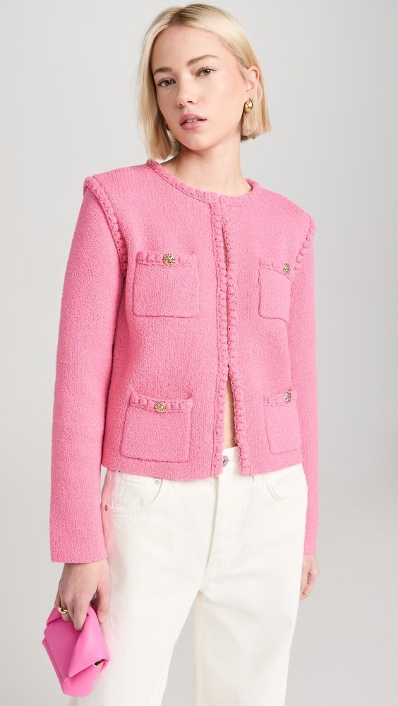endless rose Braided Knit Jacket | Shopbop | Shopbop