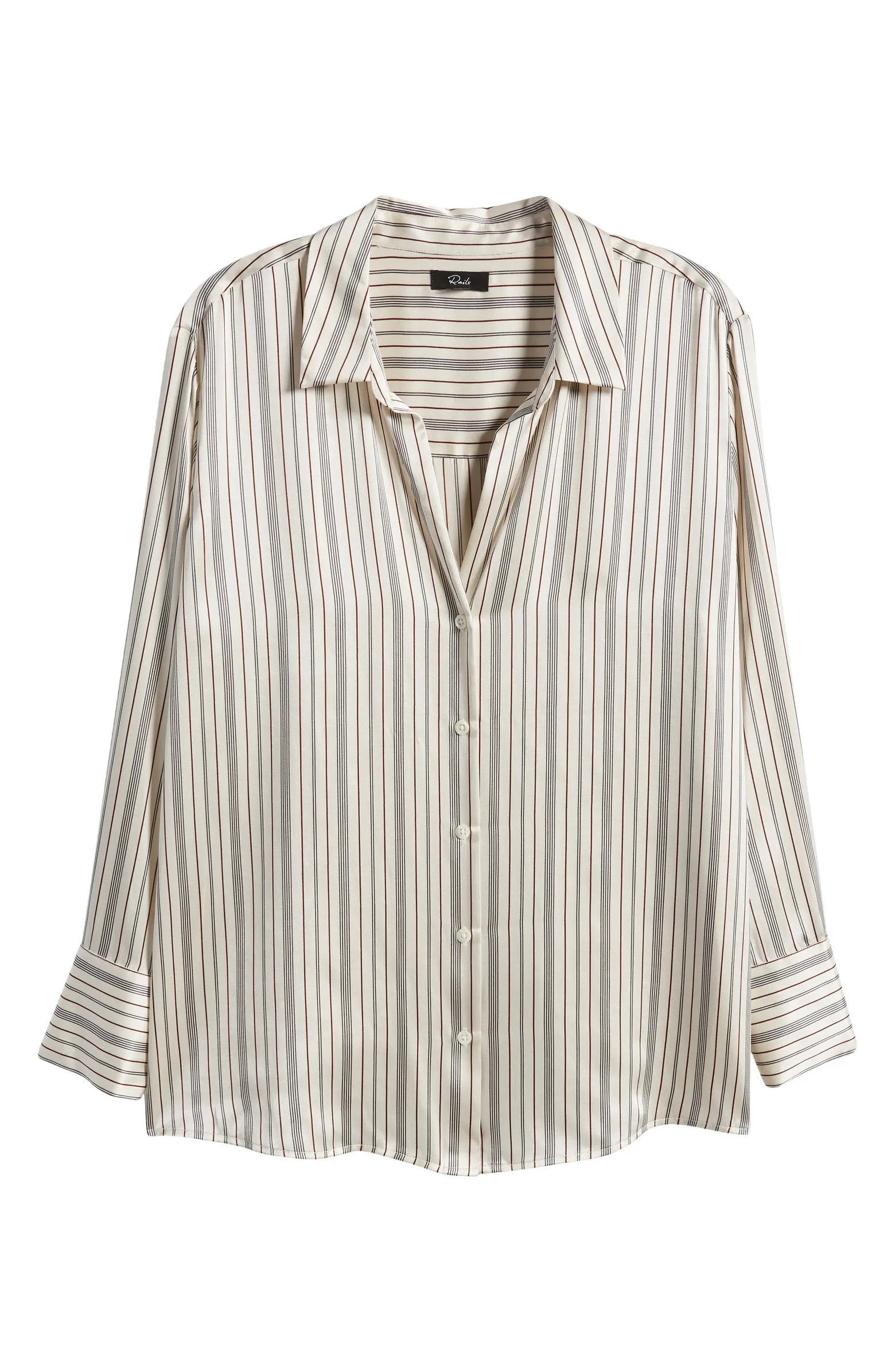 Rails Dorian Stripe Silk Shirt | Nordstrom | Nordstrom
