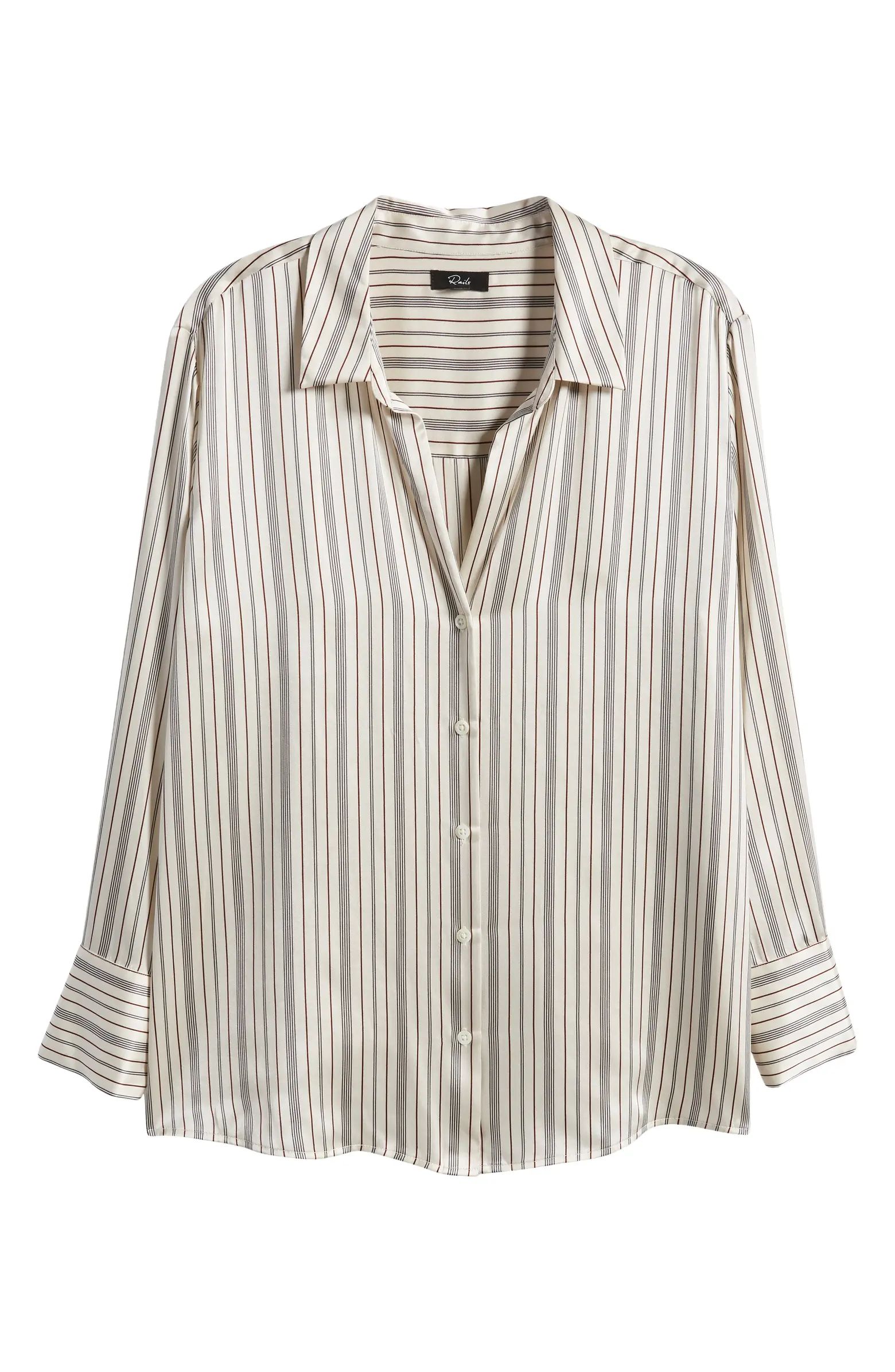 Dorian Stripe Silk Shirt | Nordstrom