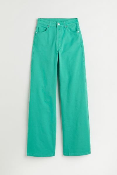 Wide-leg Twill Pants | H&M (US + CA)