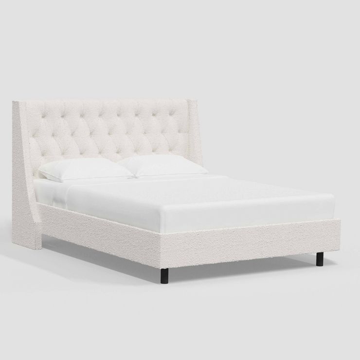 Gilford Wingback Platform Bed in Boucle - Threshold™ | Target