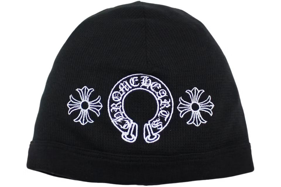 Chrome Hearts Horseshoe Skull Cap BeanieBlack | StockX