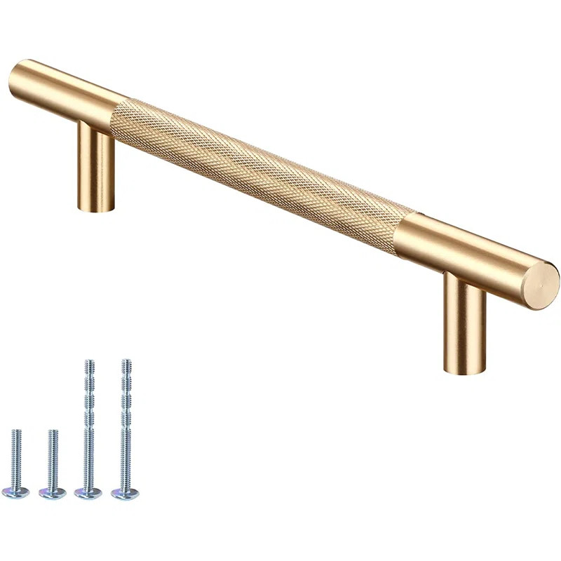 10 Pack Cabinet Handles Knurled Cabinet Pull -Aluminum Cabinet Pulls For Kitchen Cupboard, Wardro... | Wayfair Professional