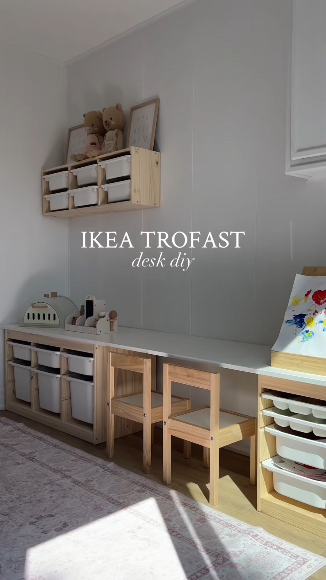 IKEA trofast desk diy details ❤️

#LTKkids #LTKfamily #LTKcanada