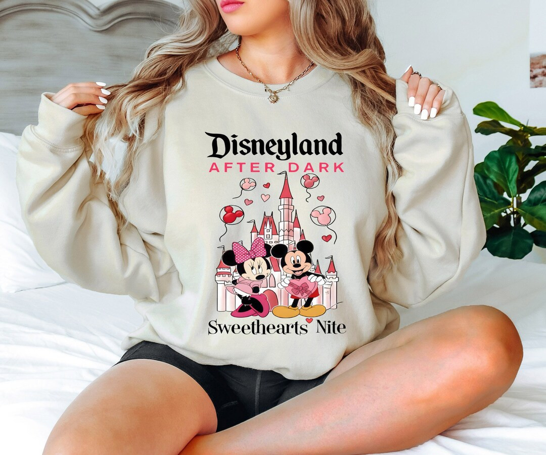 Sweethearts Nite Sweatshirt, Disneyland After Dark Shirt, Mickey and Minnie Hoodie, Disneyworld V... | Etsy (US)