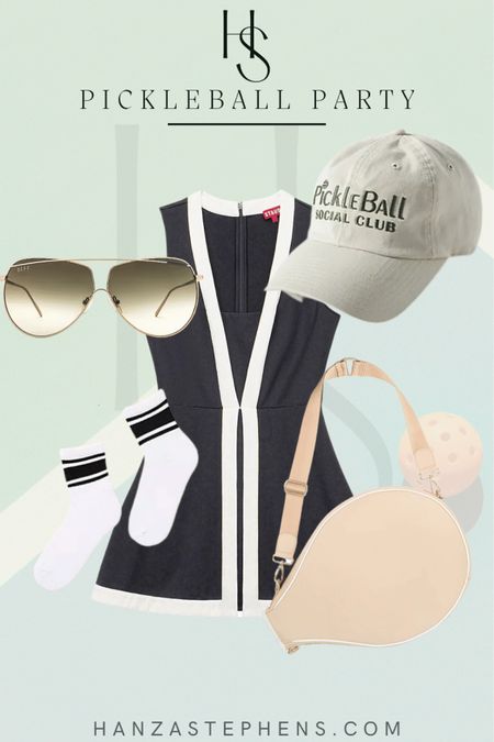 Black and white tennis dress 
Black and white Pickleball outfit 
Cute Pickleball outfit for bachelorette 


#LTKFitness #LTKstyletip