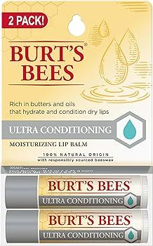 Burt's Bees Lip Balm Mothers Day Gifts for Mom - Ultra Conditioning Lip Moisturizer Rich in Oils ... | Amazon (US)