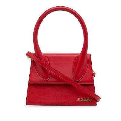 Authenticated Jacquemus Le Grand Chiquito Red Calf Leather Satchel  | eBay | eBay US
