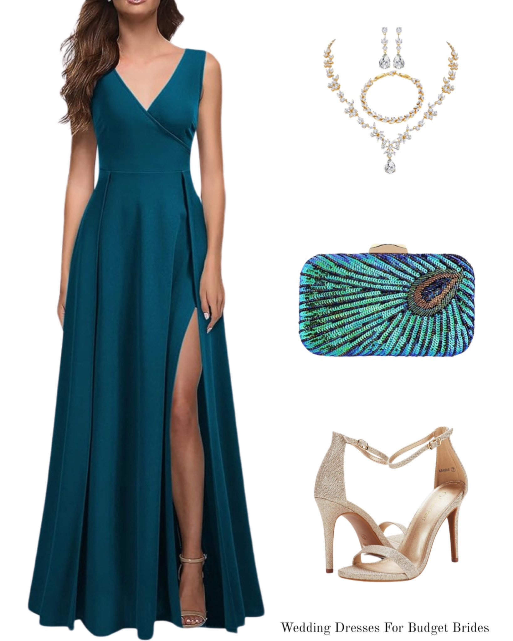 Teal black tie wedding guest dress and accessories.

#amazondresses #promdresses #longtealdresses #formaldresses #bridesmaiddresses 

#LTKparties #LTKwedding #LTKstyletip