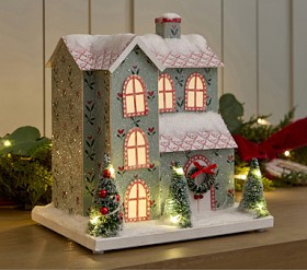 Riley Sheehey Light-Up Mantel Village | Pottery Barn Kids