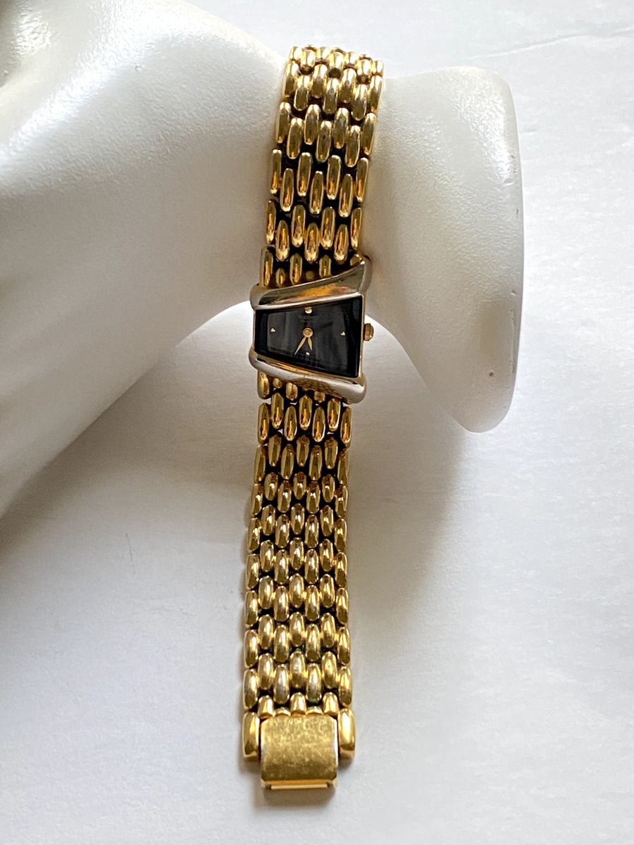 VINTAGE SEIKO WOMEN&#039;S ART DECO GOLD TONE ASSYMETRICAL DESIGN LINK BRACELET WATCH  | eBay | eBay US