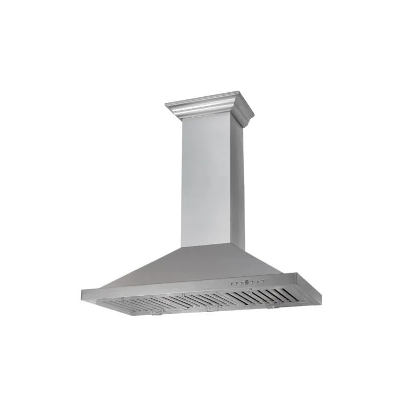 Zline KB-36 120 - 400 CFM 36 Inch Wide Wall Mounted Range Hood With Stainless Steel Baffle Filters S | Build.com, Inc.