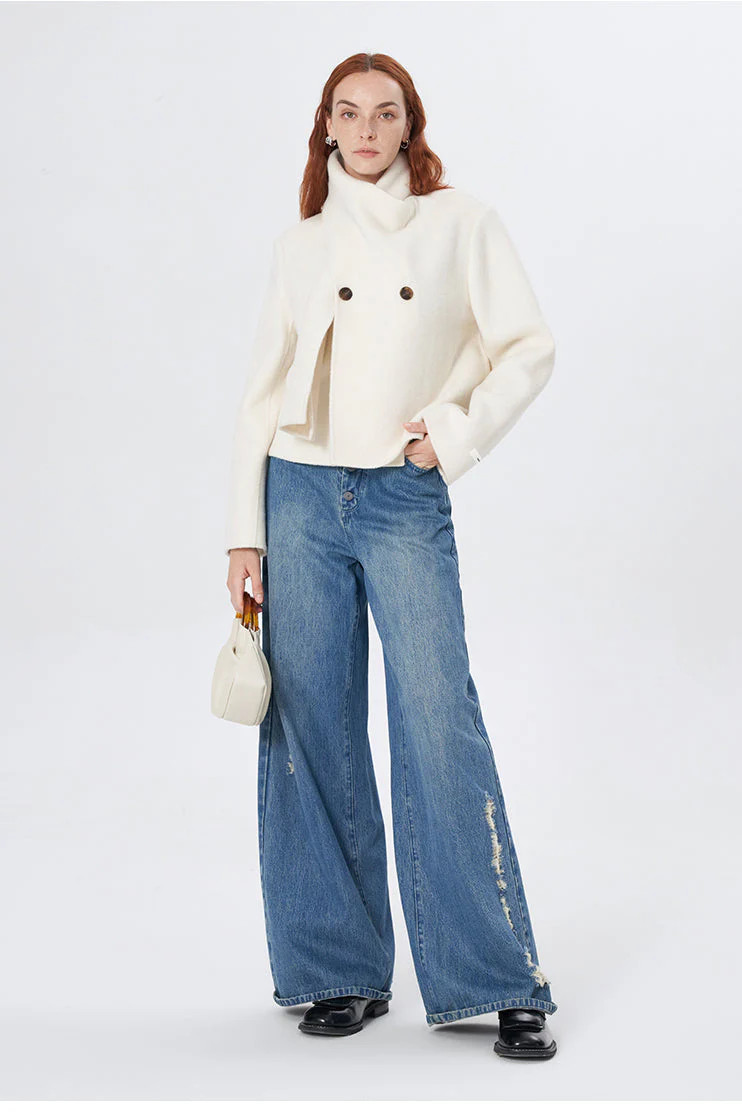 High-Grade Wool Double-Faced Wool Coat | SELFWHO