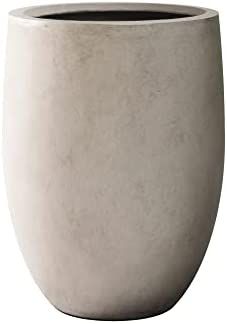 Amazon.com : Kante 21.7" H Natural Concrete Tall Planter, Large Outdoor Indoor Decorative Pot wit... | Amazon (US)