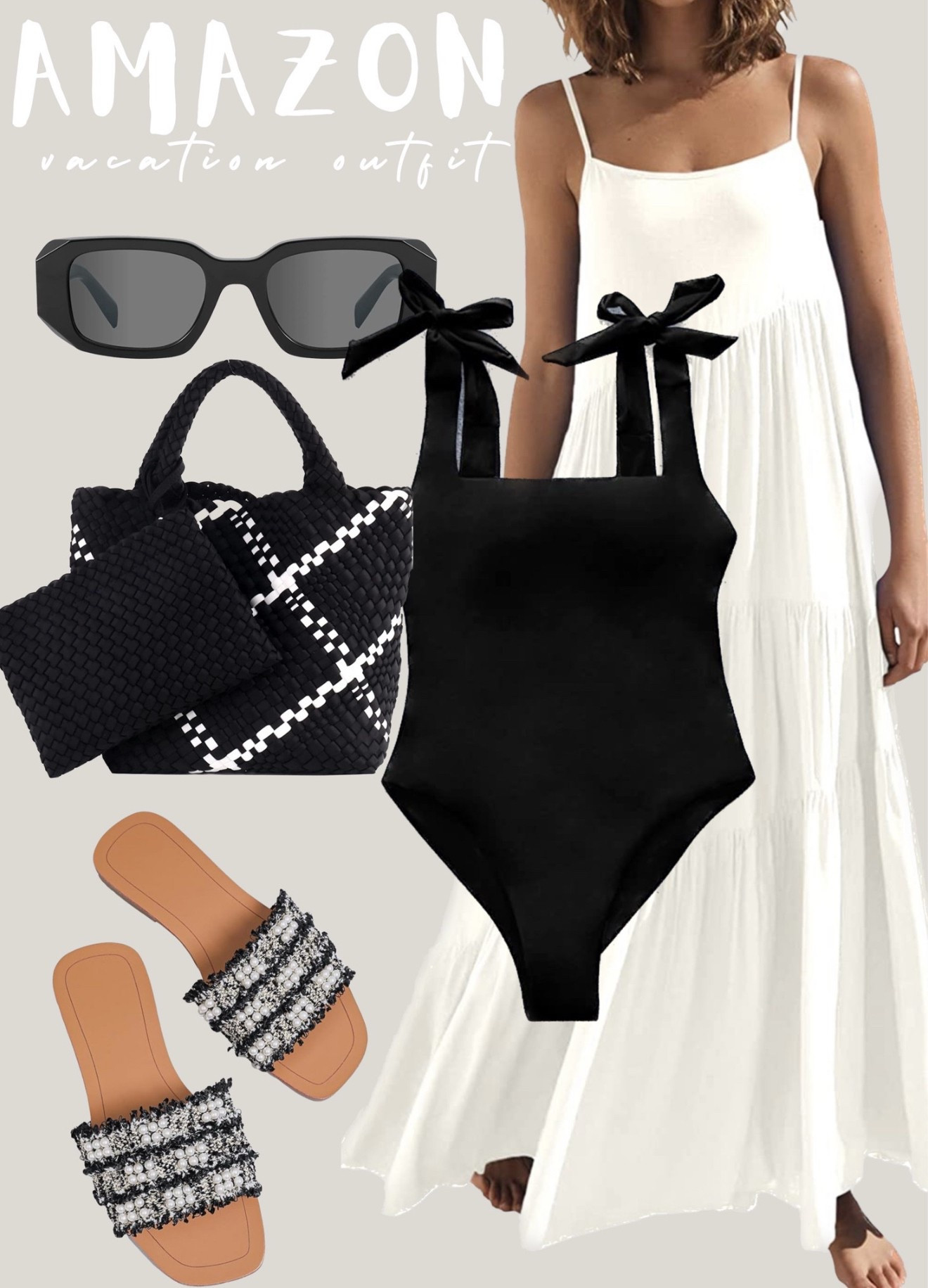 Vacation outfit idea. Amazon finds. 


White dress, Travel outfit, beach outfit, beach vacation outfit, beach vacay, summer style 

#LTKSwim #LTKTravel #LTKShoeCrush #LTKSeasonal #LTKSaleAlert #LTKItBag