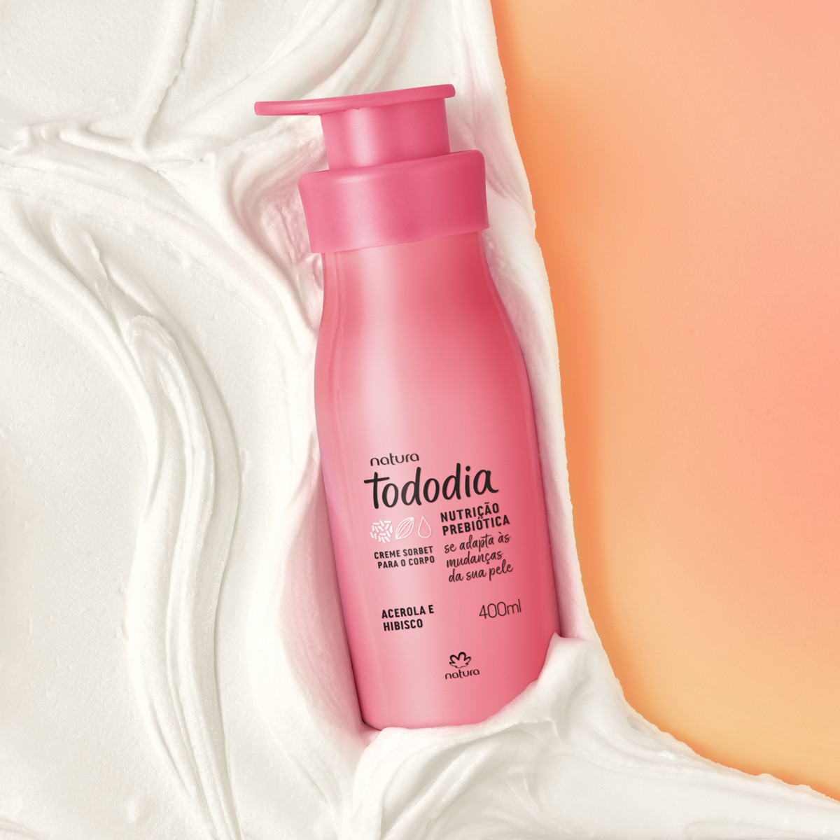 Cod. 117796 - Sorbet Desodorante Nutritivo Tododia Acerola e Hibisco - 400 ml | Natura BR