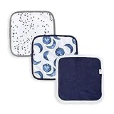 Burt's Bees Baby - Washcloths, Absorbent Knit Terry, Super Soft 100% Organic Cotton (Hello Moon!, 3- | Amazon (US)