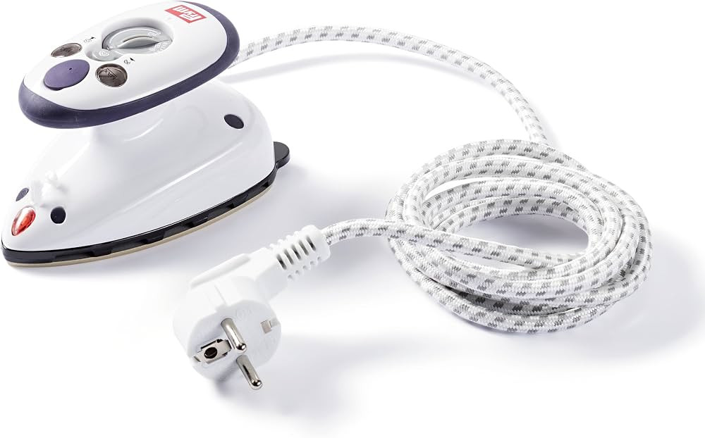Prym 611915 Dampfb\u00fcgeleisen Mini, Reiseb\u00fcgeleisen mit Zubeh\u00f6r , 1er Pack, Wei\u00d... | Amazon (DE)