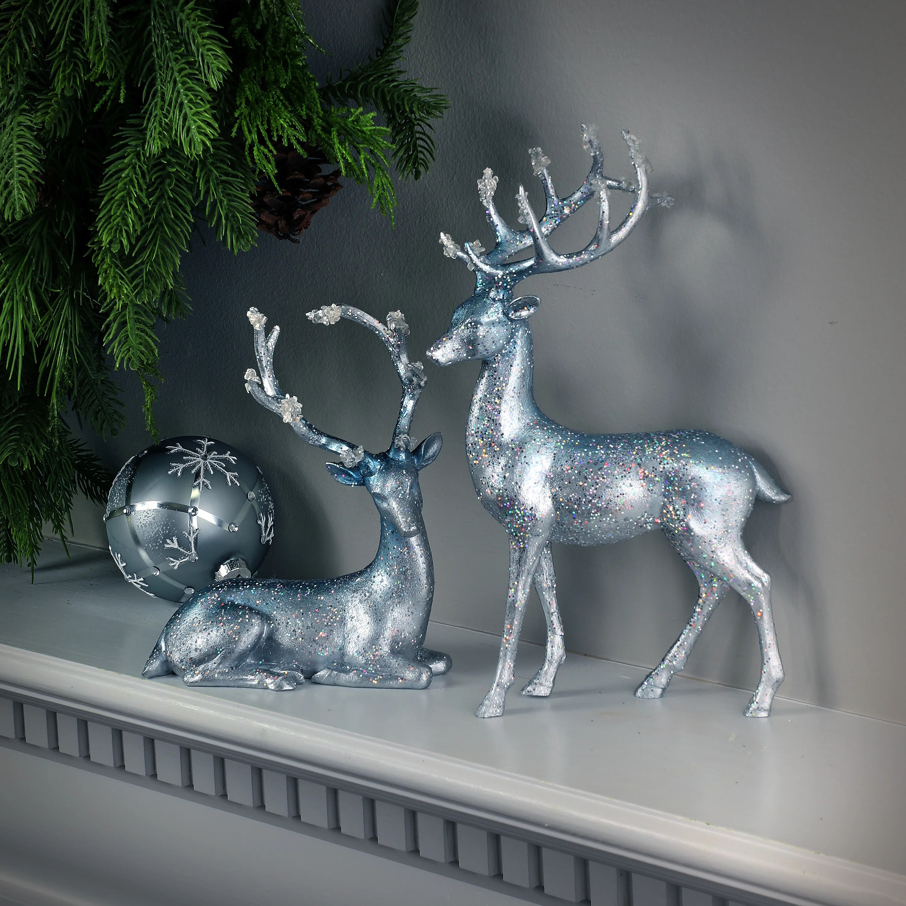 The Holiday Aisle® Resin Winter Deers | Wayfair | Wayfair North America