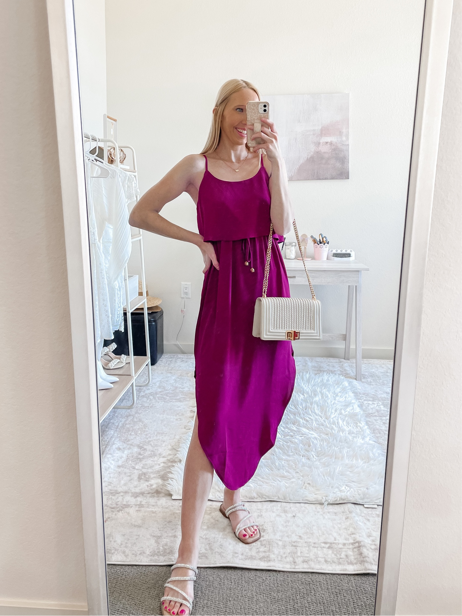 Amazon vacation dress | beach vacation outfit | beach vacation dress | tropical vacation | resort wear | magenta dress | Amazon midi dress | quick drying fabric | summer dress | spring outfit | spring style | travel dress #amazonmididress #resortwear #beachvacationdress #magentadress

#LTKSeasonal #LTKtravel #LTKFind